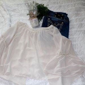 Sheer Flowing Blouse